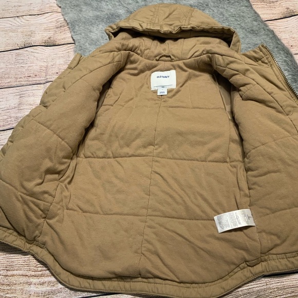 Old Navy Kid’s Khaki Zip Up Jacket Size 4T - Picture 4 of 5